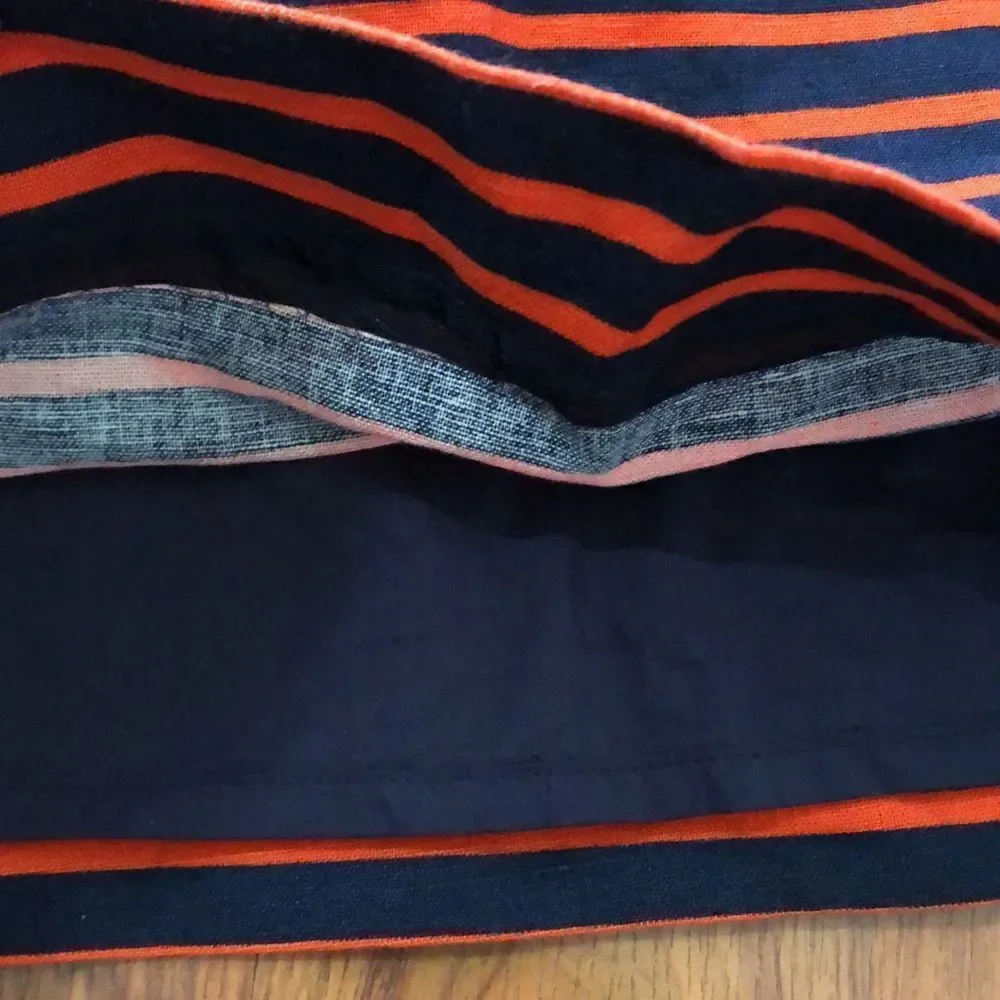 Vintage J.Crew Navy Striped skirt size 8